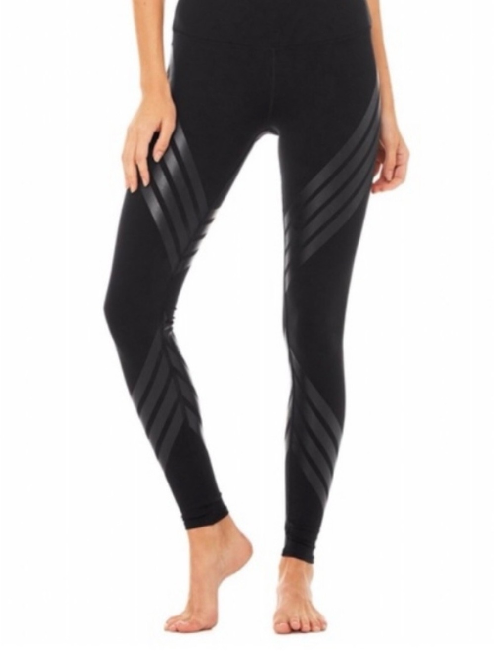 Alo Yoga Women’s High Waisted Black Airbrush Leggings Size S NEW WITH TAGS
